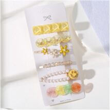 Zestaw 6 sztuk zdobionych Eleganckich Spinek do włosów SP398