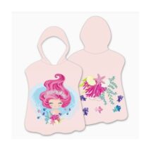 RĘCZNIK PLAŻOWY Peleryna dziecięca SYRENKA muszelki 60 x 60cm PEL02WZ4