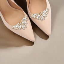 Klipsy do butów z kryształkami, cyrkoniami 2 szt. KDB48