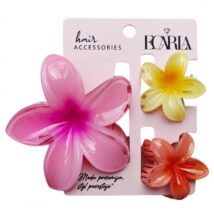 Zestaw spinek do włosów klamer 3w1, kwiat ombre XL + 2 szt. mini spinek SP415