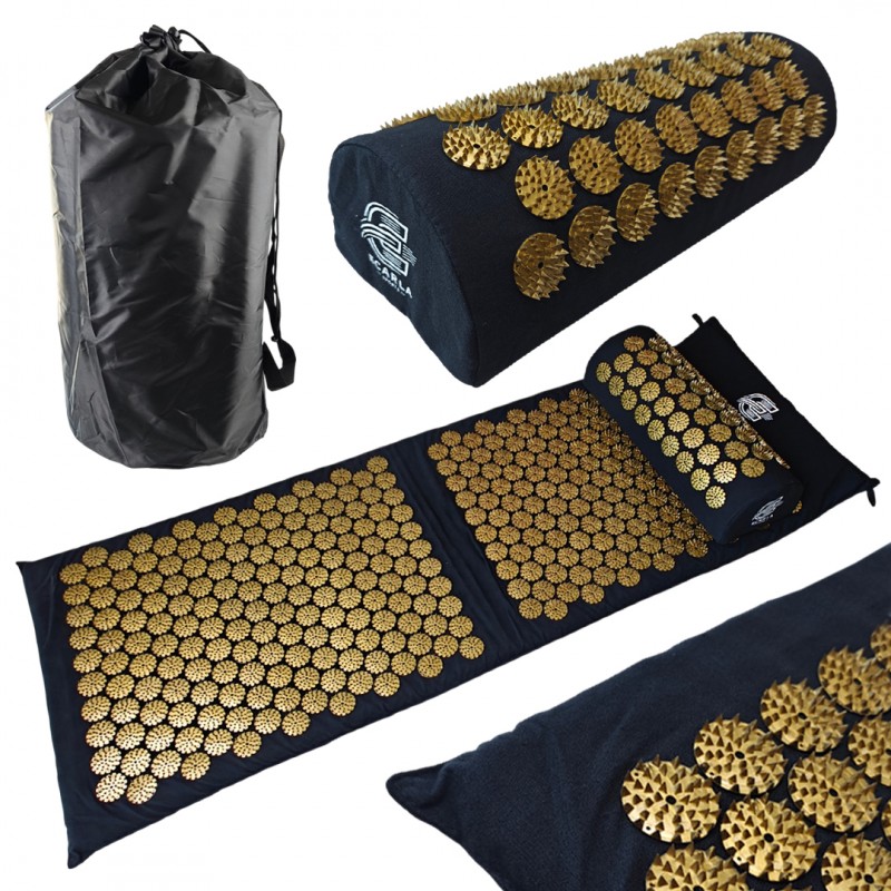 Mata do akupresury, masażu, z poduszką ECARLA SPORTS 116 x 43 cm MATA11