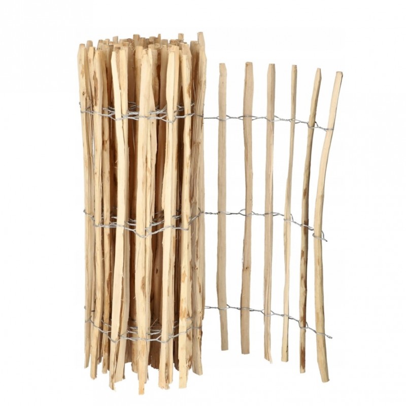 Płotek ogrodowy LESZCZYNOWY, obrzeża łupanka długość 5m, wys. 90cm OA04WZ1