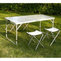 Zestaw mebli ogrodowych cateringowych turystycznych, stół +4 krzesła SC04