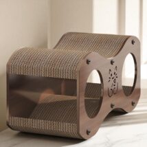 DOMEK DLA KOTA 2w1- budka, legowisko, drapak, 47 x 22 x 23cm KOT24