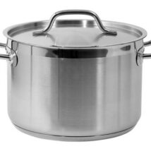 Garnek średni z pokrywką ze stali szlachetnej 24×16