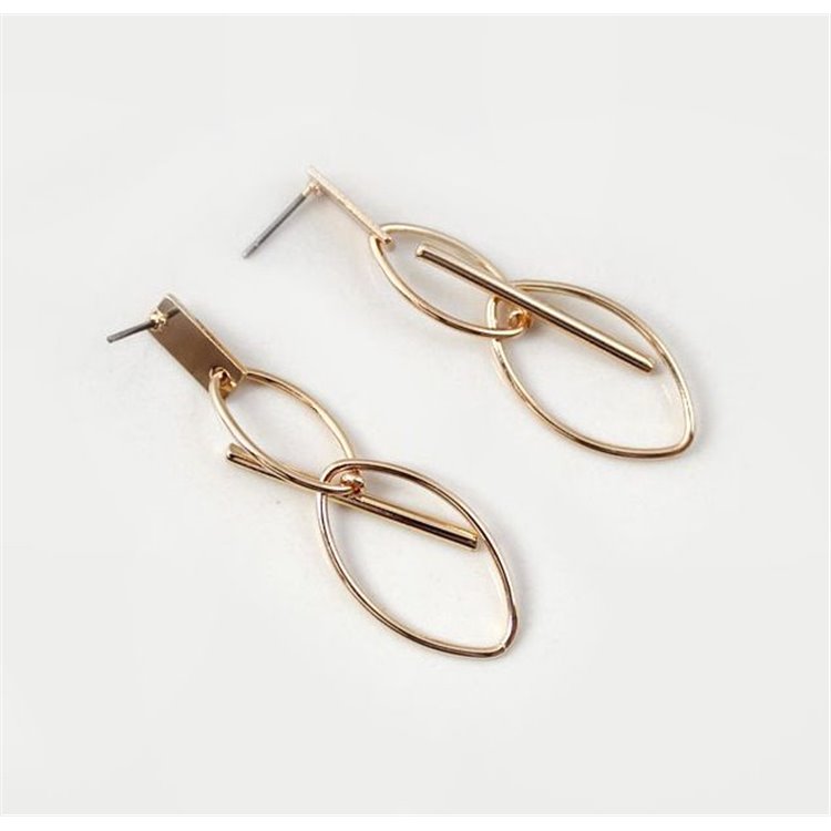 KOLCZYKI MODUŁOWE ŁEZKI ZŁOTE - obrazek 5