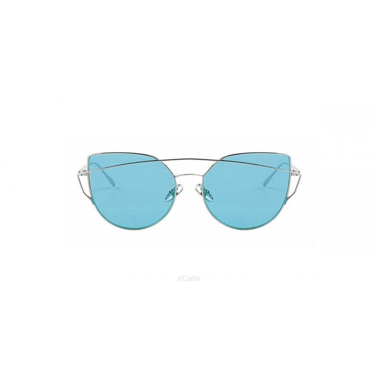 Okulary przeciwsłoneczne GLAM ROCK FASHION Niebieskie Transparentne OK21WZ15 - obrazek 3