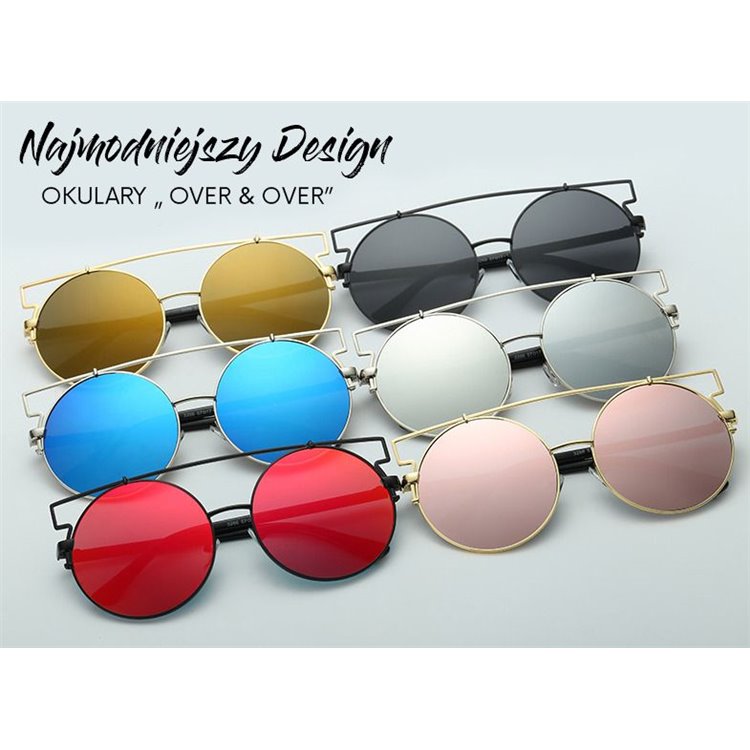 OKULARY LUSTRZANE OVER&OVER - RÓŻOWE ZŁOTO OK83WZ3 - obrazek 6