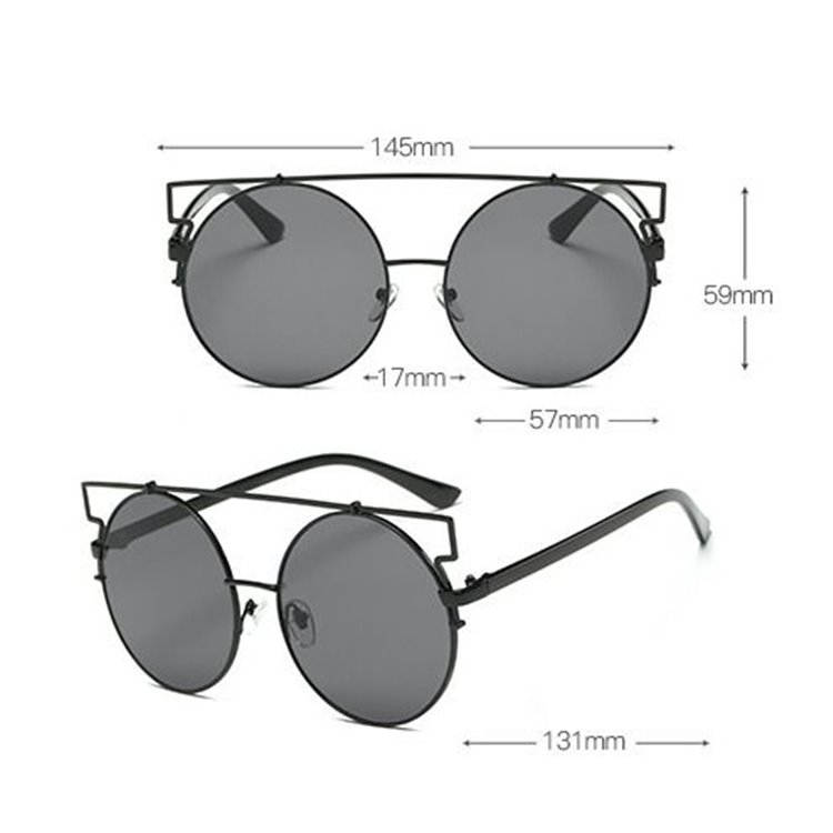 OKULARY LUSTRZANE OVER&OVER - CZARNE Z CZARNYMI OPRAWKAMI OK83WZ2 - obrazek 5