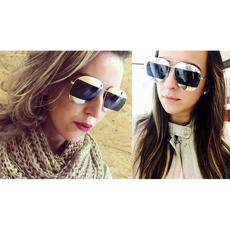 OKULARY LUSTRZANE AVIATORY - RÓŻOWO ZŁOTE OK88WZ1 - obrazek 3