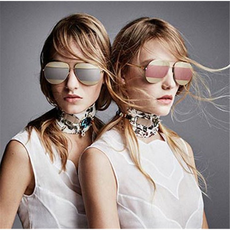 OKULARY LUSTRZANE AVIATORY - RÓŻOWO ZŁOTE OK88WZ1 - obrazek 4