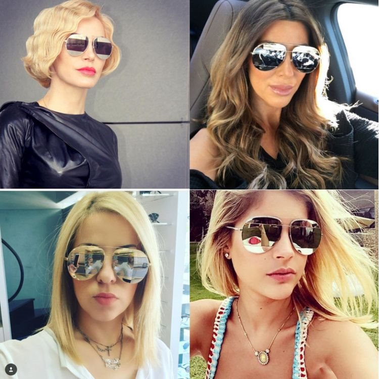 OKULARY LUSTRZANE AVIATORY - RÓŻOWO ZŁOTE OK88WZ1 - obrazek 5