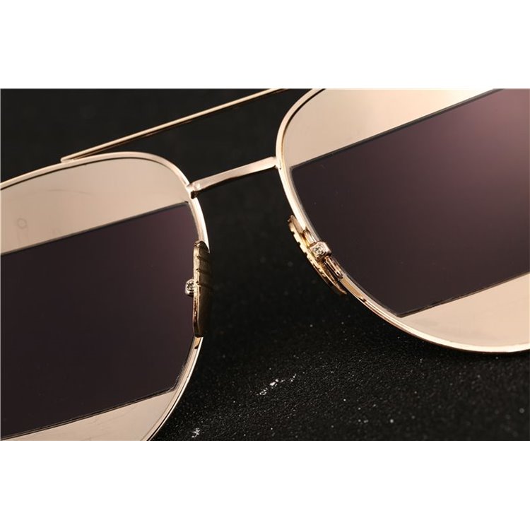 OKULARY LUSTRZANE AVIATORY - RÓŻOWO ZŁOTE OK88WZ1 - obrazek 7