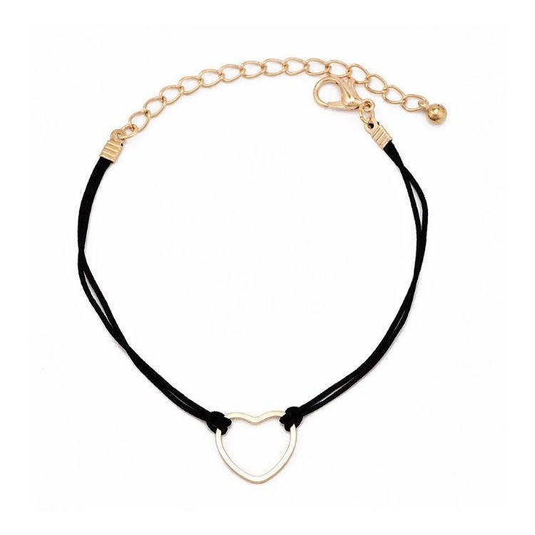 ZESTAW 3w1 BRANSOLETKI ZŁOTE BOHO SERCE B431 - obrazek 4