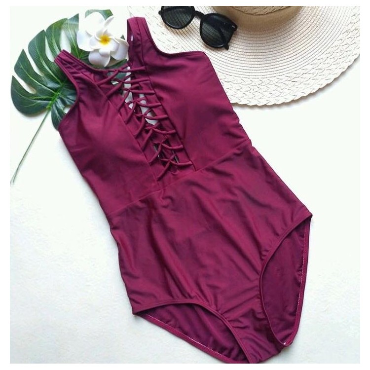 STRÓJ KĄPIELOWY BORDOWY ROZMIAR L STR9L - obrazek 3