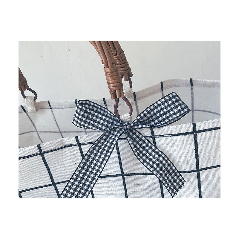 Torebka wiklinowa worek do ręki T199WZ2 krata - obrazek 6