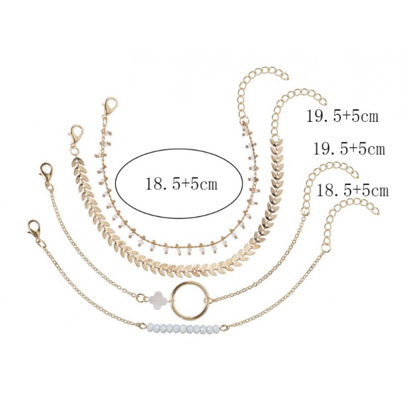 Zestaw 4w1 bransoletki BOHO B479 - obrazek 5