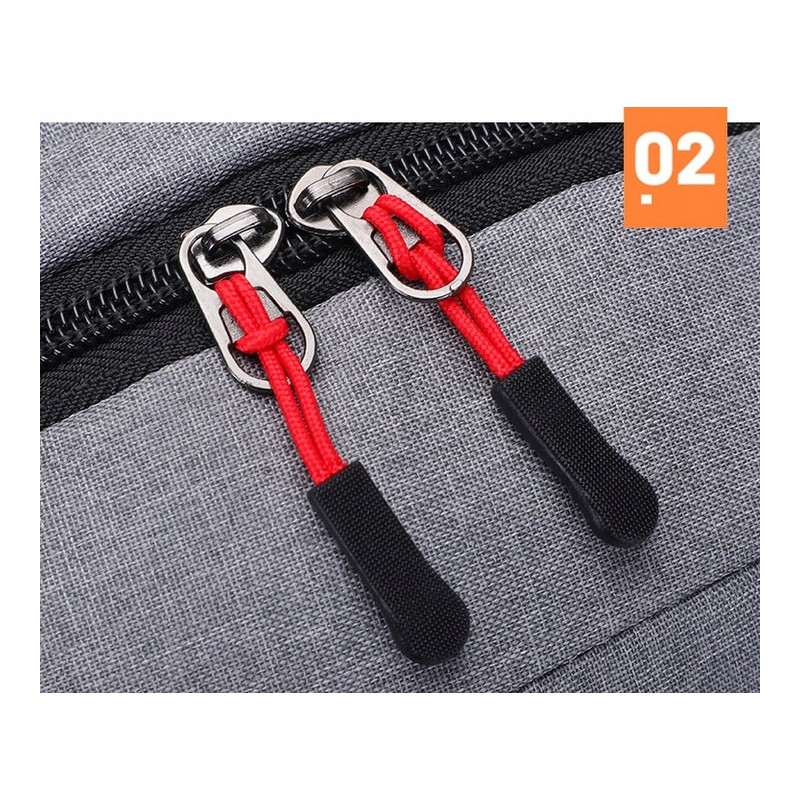 Plecak sportowy USB szary PL150WZ2 - obrazek 4