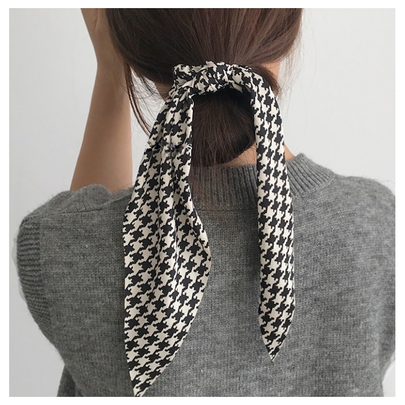 Gumka do włosów apaszka długa pepitka PIN UP GUM93 - obrazek 3