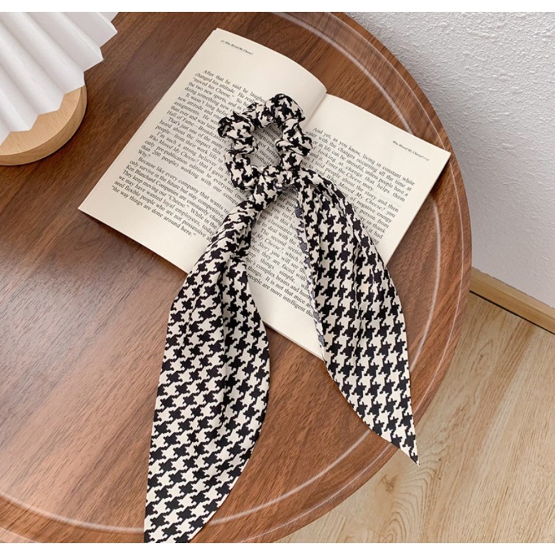 Gumka do włosów apaszka długa pepitka PIN UP GUM93 - obrazek 4