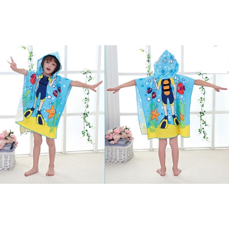 RĘCZNIK PLAŻOWY Peleryna dziecięca PEL01WZ8 - obrazek 3