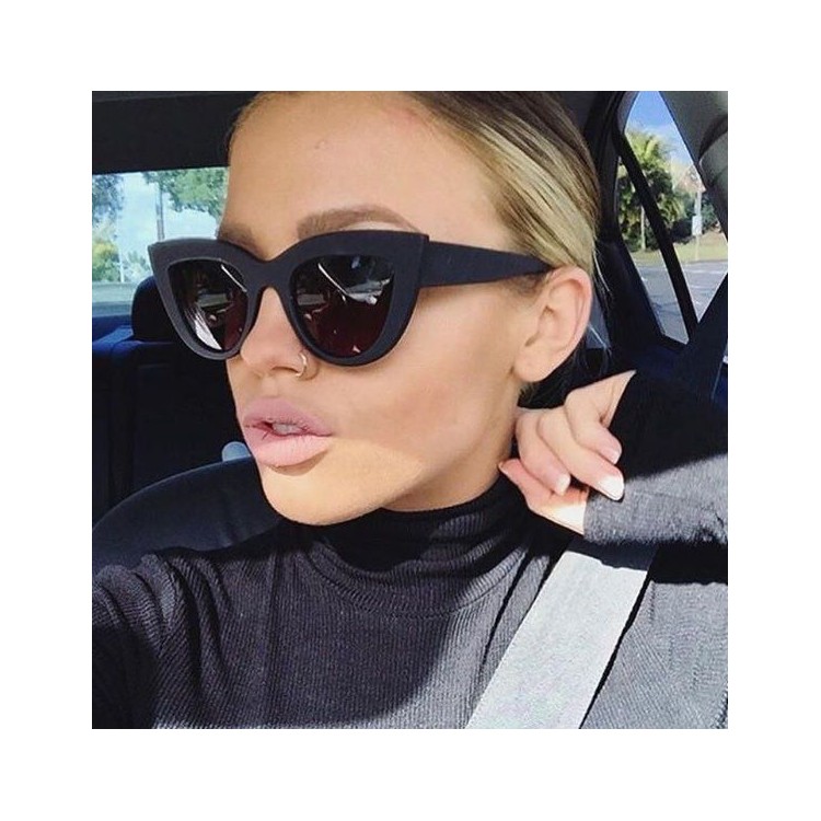 OKULARY PRZECIWSŁONECZNE KOCIE MATOWE CZARNE OK141WZ2 - obrazek 5