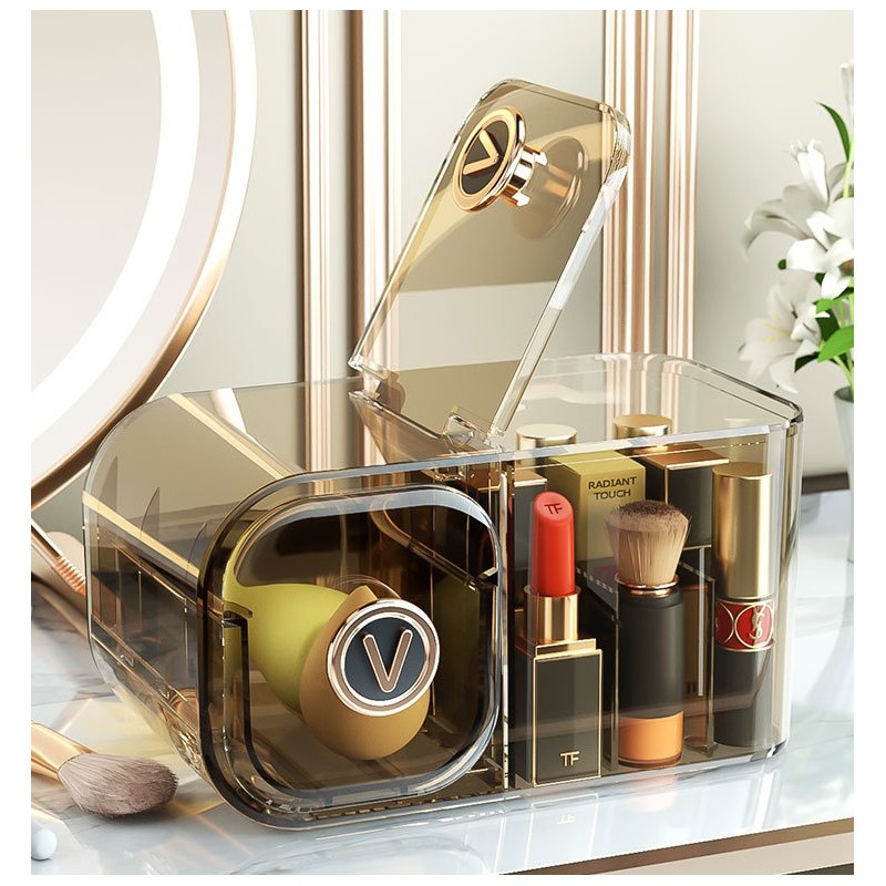 Organizer na kosmetyki szafeczka z przegródkami CB36 - obrazek 5