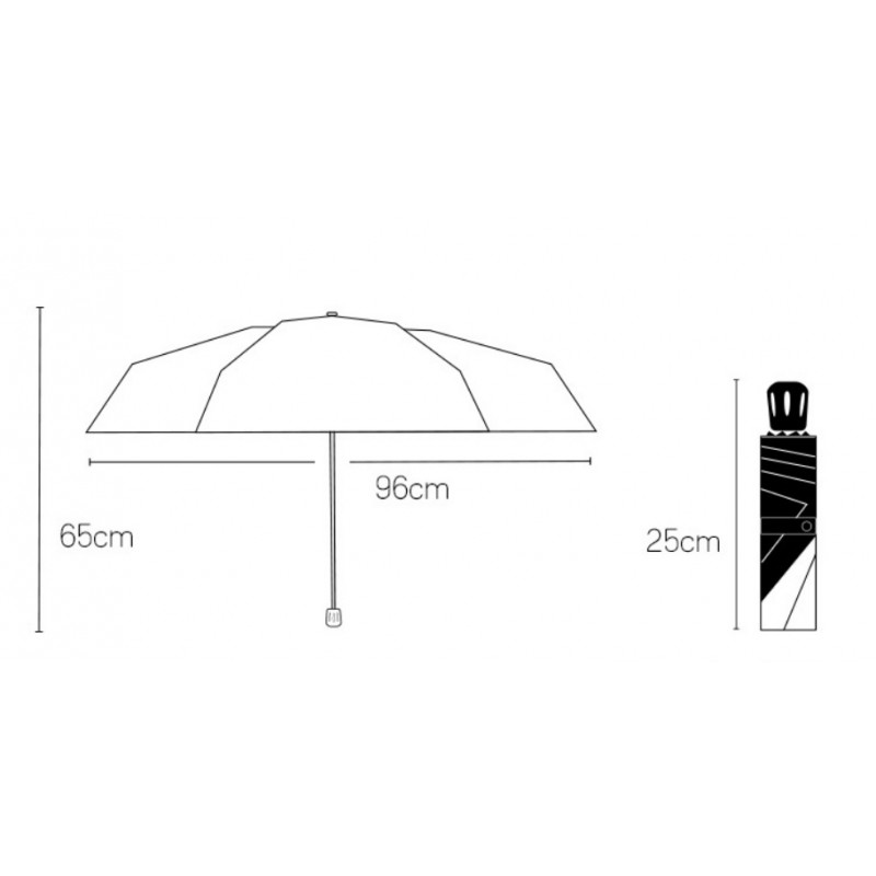 Parasol umbrella Star róż PAR06R - obrazek 4