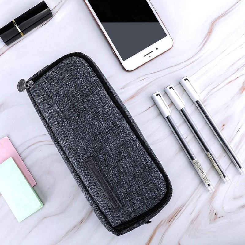 DUŻY PIÓRNIK WIELOFUNKCYJNY SASZETKA TRZYKOMOROWY Grafit PR04CZ - obrazek 3