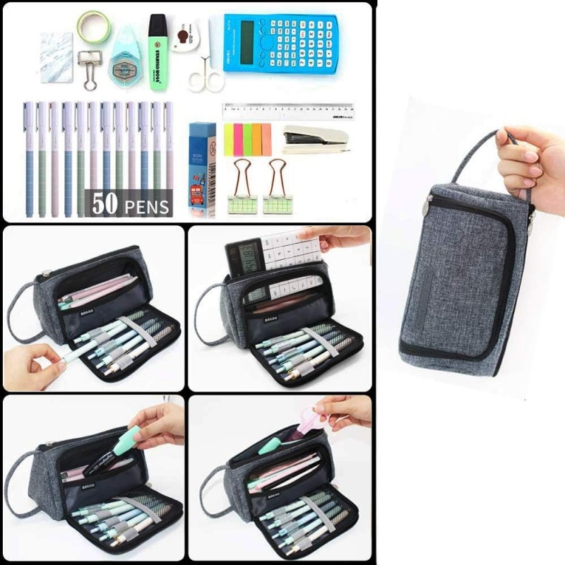 DUŻY PIÓRNIK WIELOFUNKCYJNY SASZETKA Grafit PR05CZ - obrazek 4