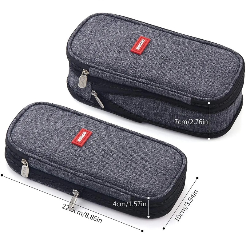 DUŻY PIÓRNIK DWUKOMOROWY SASZETKA Grafit PR06CZ - obrazek 6