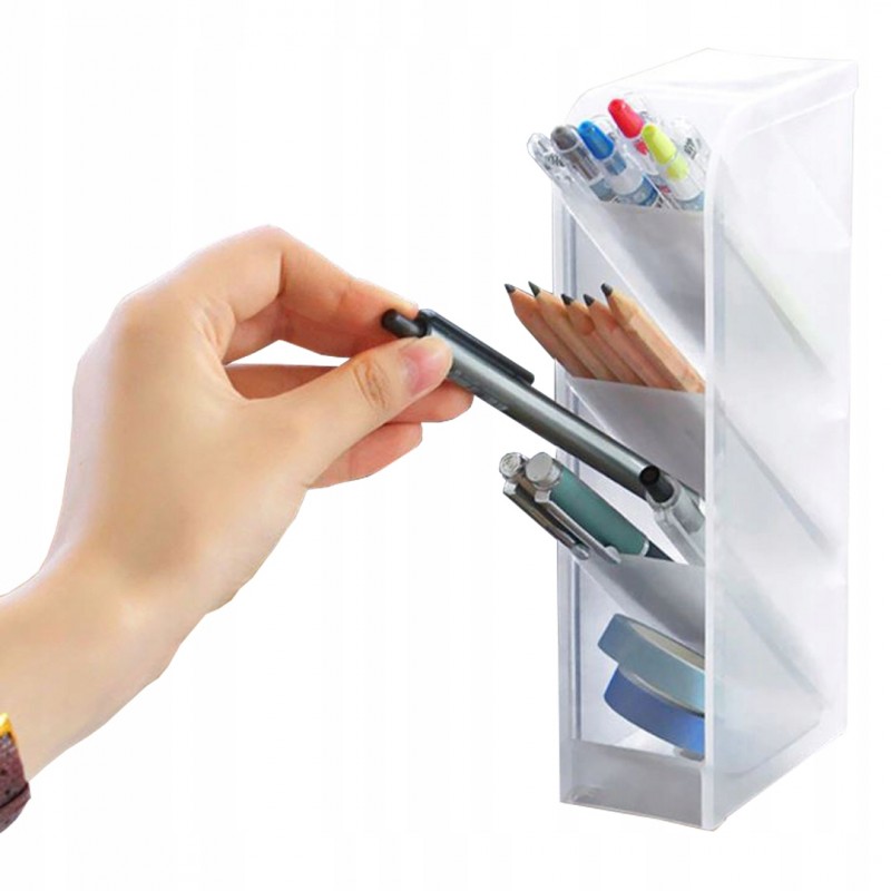 Wielofunkcyjny plastikowy organizer na biurko 7,4x20,3x9cm CB18B - obrazek 3