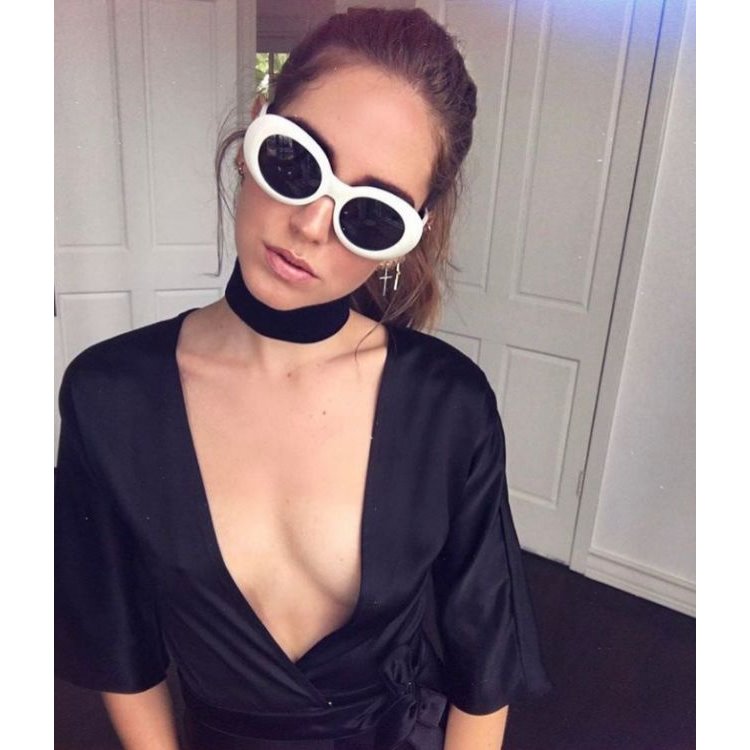 Okulary przeciwsłoneczne białe OK145WZ2 - obrazek 4