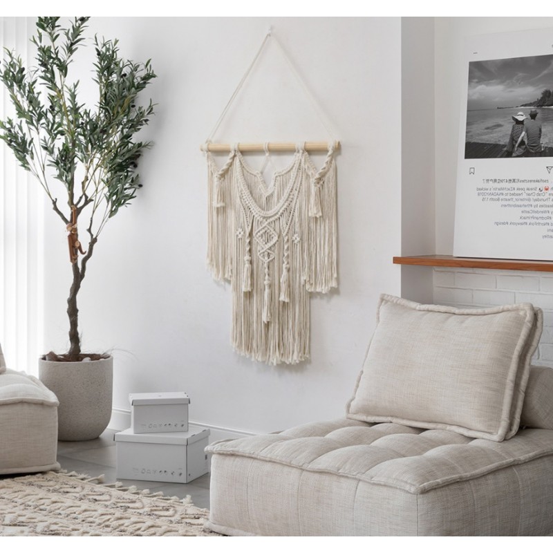 Makrama wisząca ozdoba na ścianę WN25 - obrazek 5