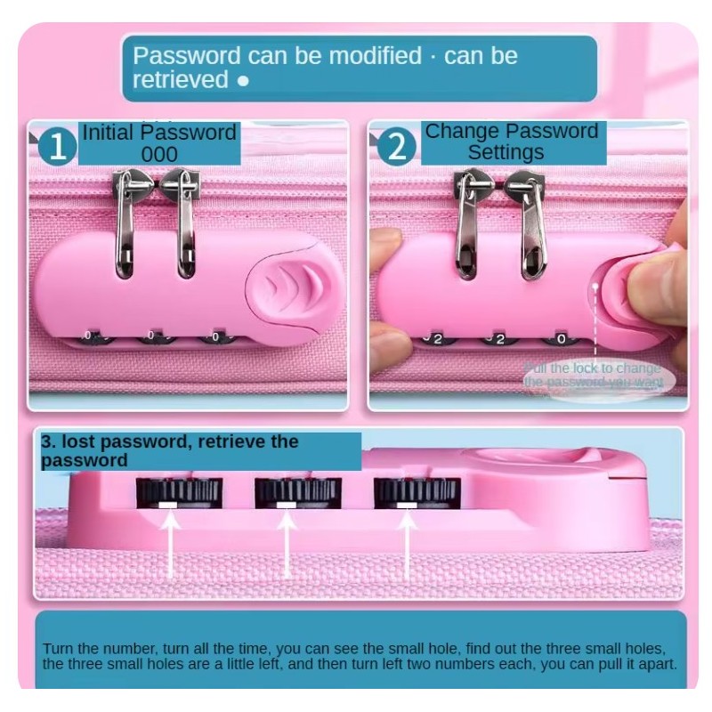 Duży PIÓRNIK wielofunkcyjny z zamkiem na kod KOTEK PR10 - obrazek 5