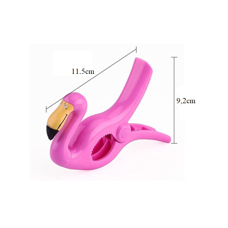 Klamra do trzymania ręczników Spinka 11,5 cm na plaże Flaming KLP05 2 szt - obrazek 4