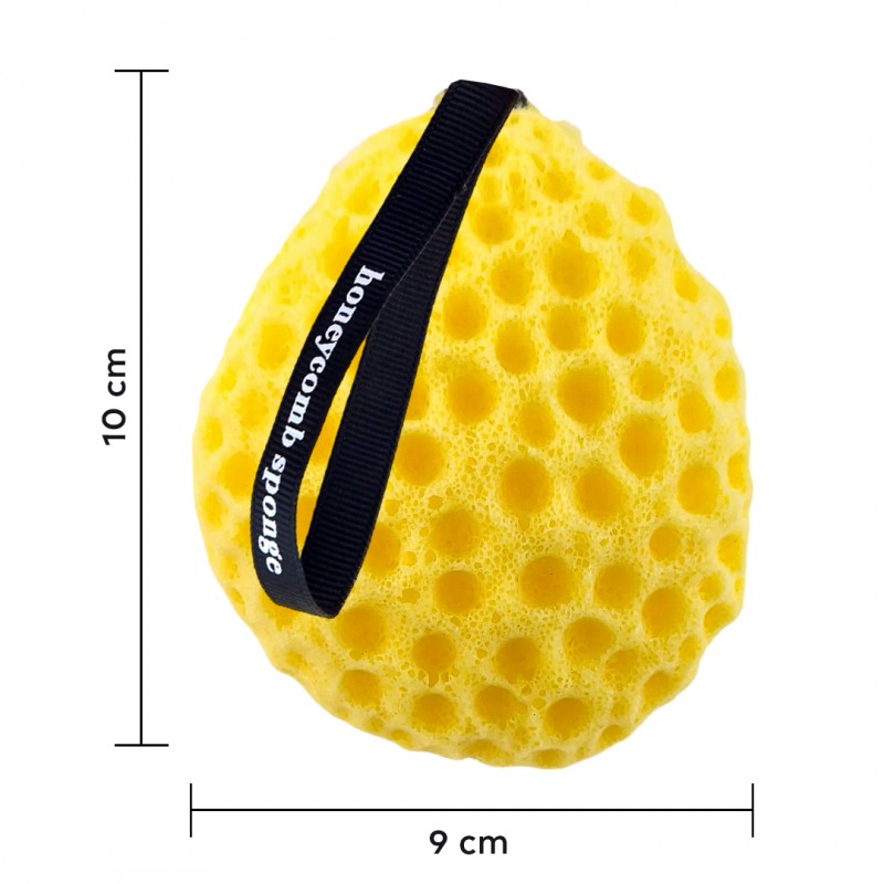 Gąbka Plaster miodu do mycia ciała na mokro 10 cm delikatny peeling GB03 - obrazek 4