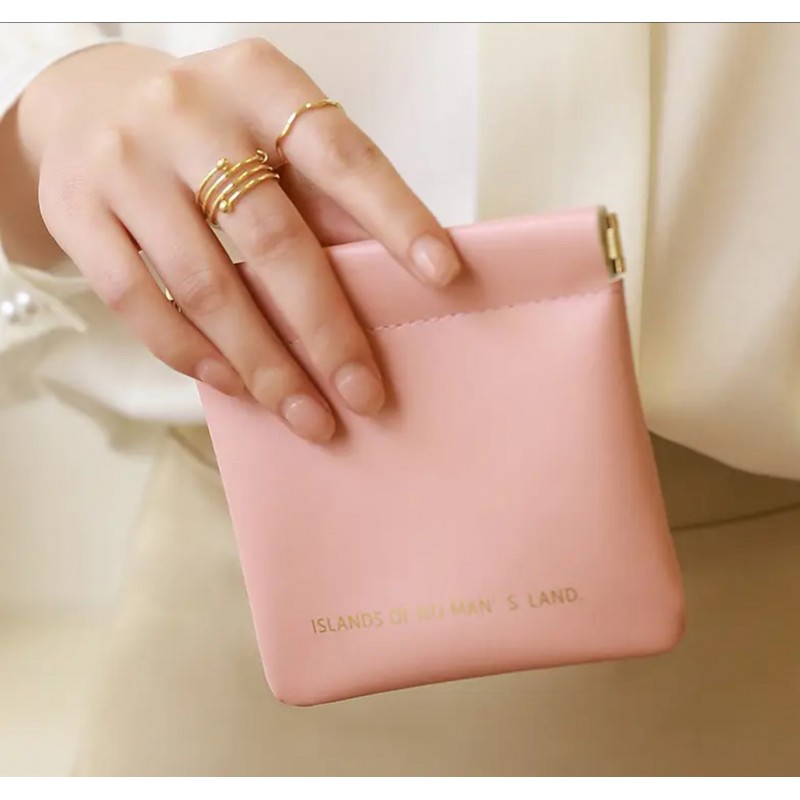 Organizer na wkładki higieniczne, elegancka saszetka do torebki, ekoskóra ORM34R - obrazek 3