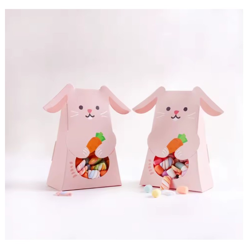 Pudełko PREZENTOWE ozdobne w kształcie Króliczka 1 szt. 10x5x16,5cm OPO42R - obrazek 3