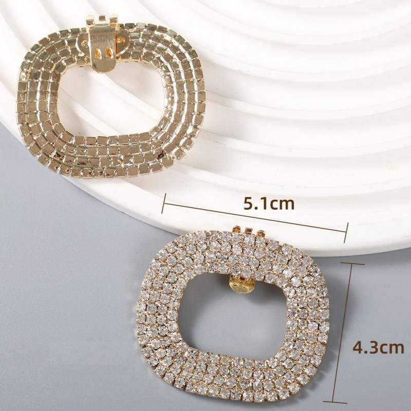 Klipsy do butów z kryształkami, cyrkoniami 2 szt. KDB51 - obrazek 5