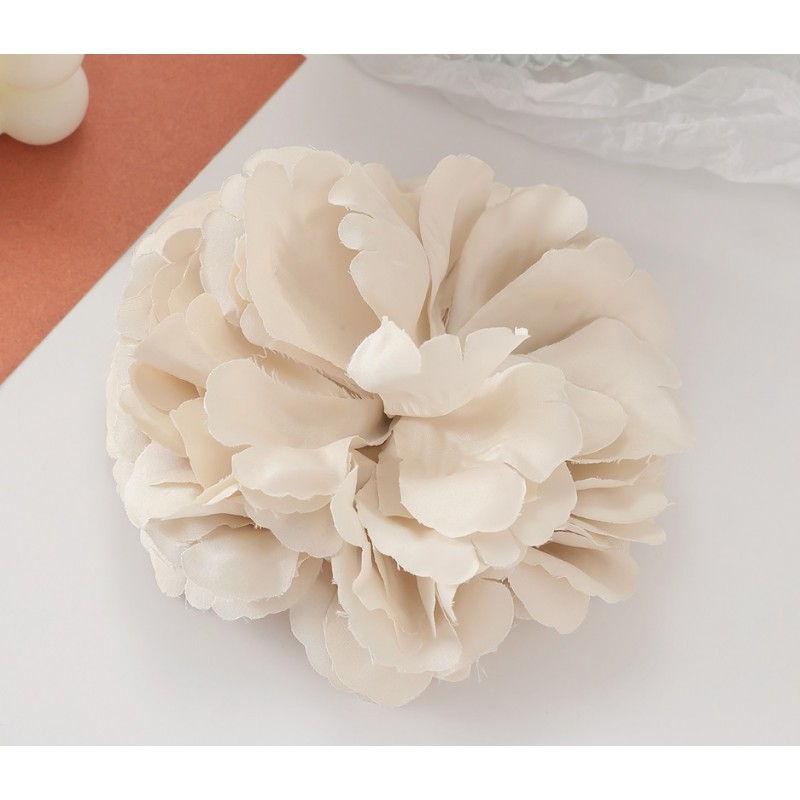 Broszka ozdobna, efektowna kwiat 15 x 15 cm kremowy BZ208 - obrazek 4