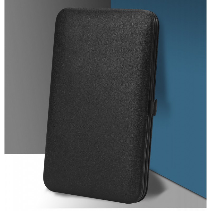 Zestaw akcesoriów do manicure, pedicure w etui, czarny 12w1 AK21 - obrazek 3