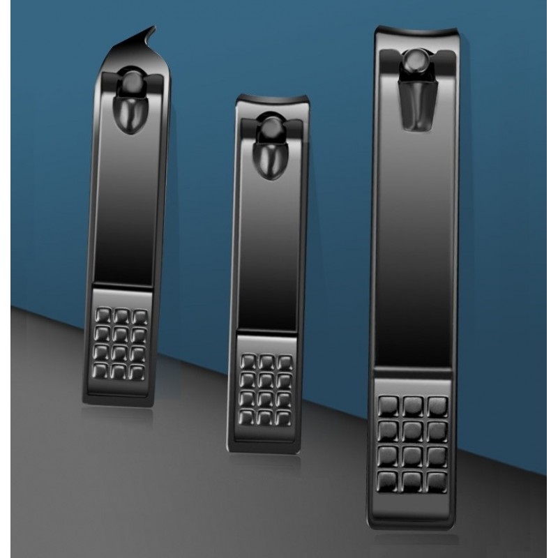 Zestaw akcesoriów do manicure, pedicure w etui, czarny 12w1 AK21 - obrazek 5