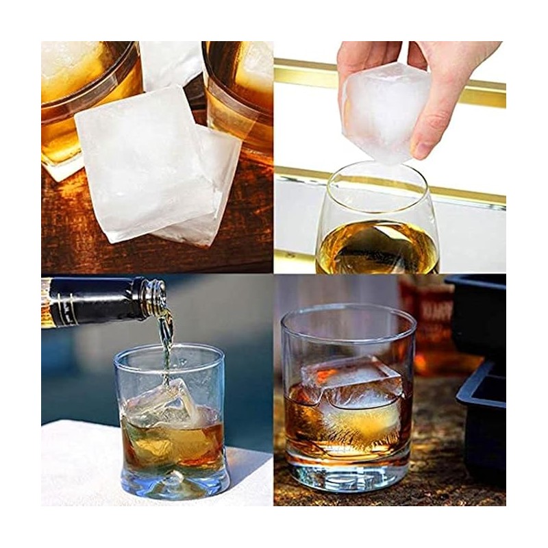 Foremki silikonowe do kostek lodów 15 kostek, szary FNL04 - obrazek 5