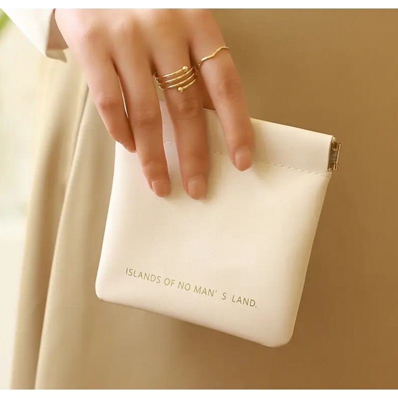 Organizer na wkładki higieniczne, elegancka saszetka do torebki, ekoskóra ORM34K - obrazek 7