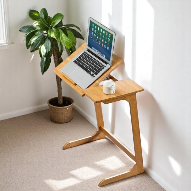 Wielofunkcyjne biurko stolik pod laptop tablet, składane 60 x 35 cm STL21 - obrazek 4