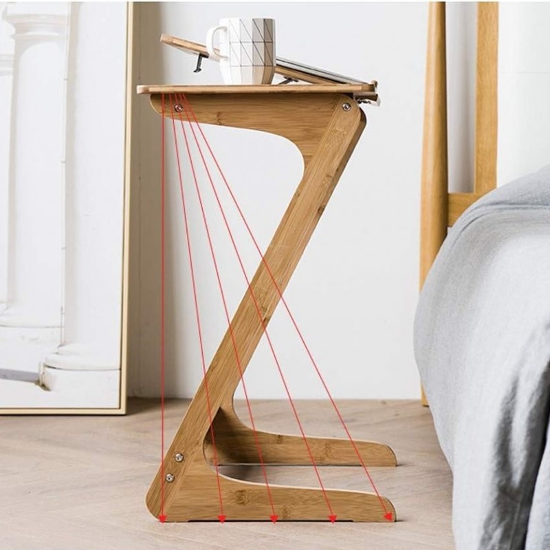 Wielofunkcyjne biurko stolik pod laptop tablet, składane 60 x 35 cm STL21 - obrazek 5