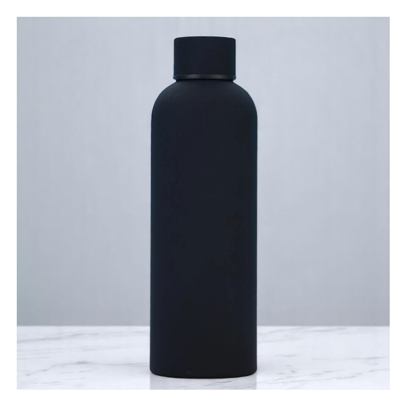 Bidon, butelka termiczna 500ML, stal nierdzewna z powłoką SOFT TOUCH czarny BD46CZ - obrazek 3