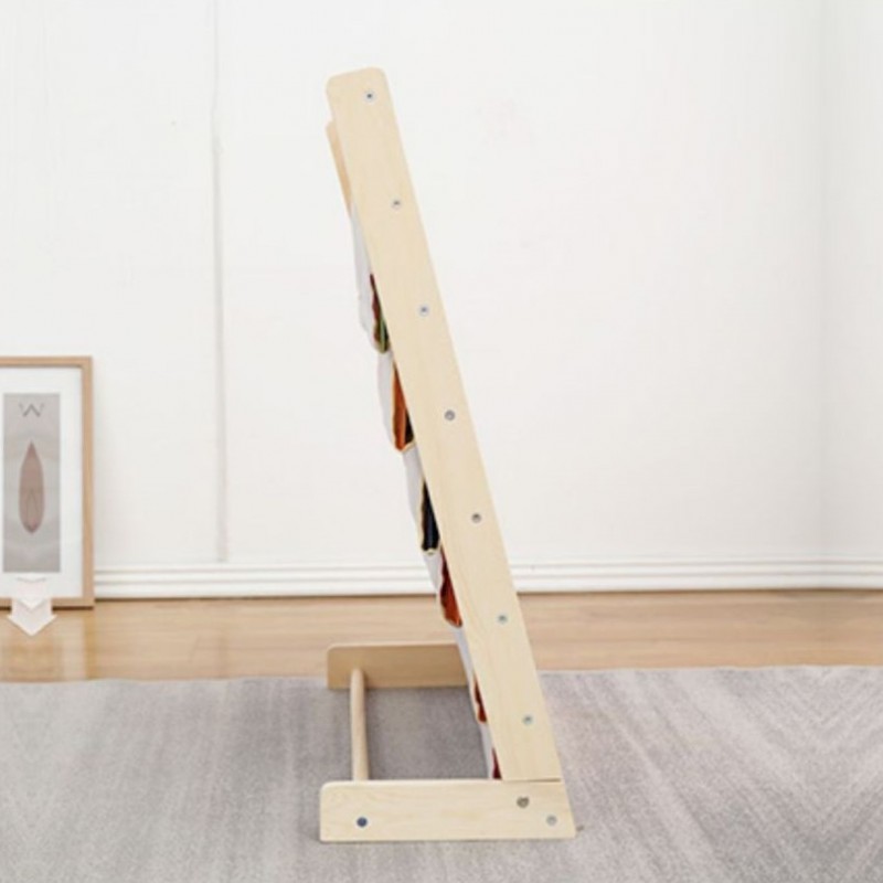 Regał, 6 poziomowy stojak, organizer na książki z kieszonkami 79 x 60 cm SZ45 - obrazek 7