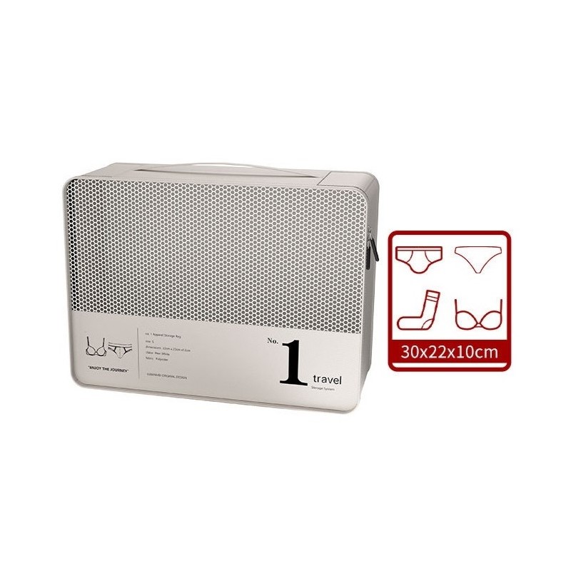 Zestaw podróżny 7 szt kosmetyczek saszetek organizerów czarnych KS142CZ - obrazek 3